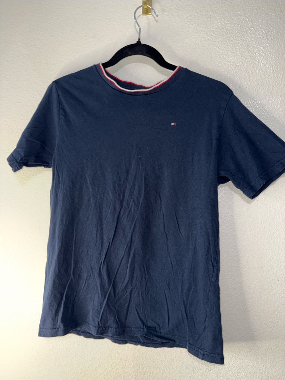 Tommy Hilfiger Navy Tee with Red-White Trim
